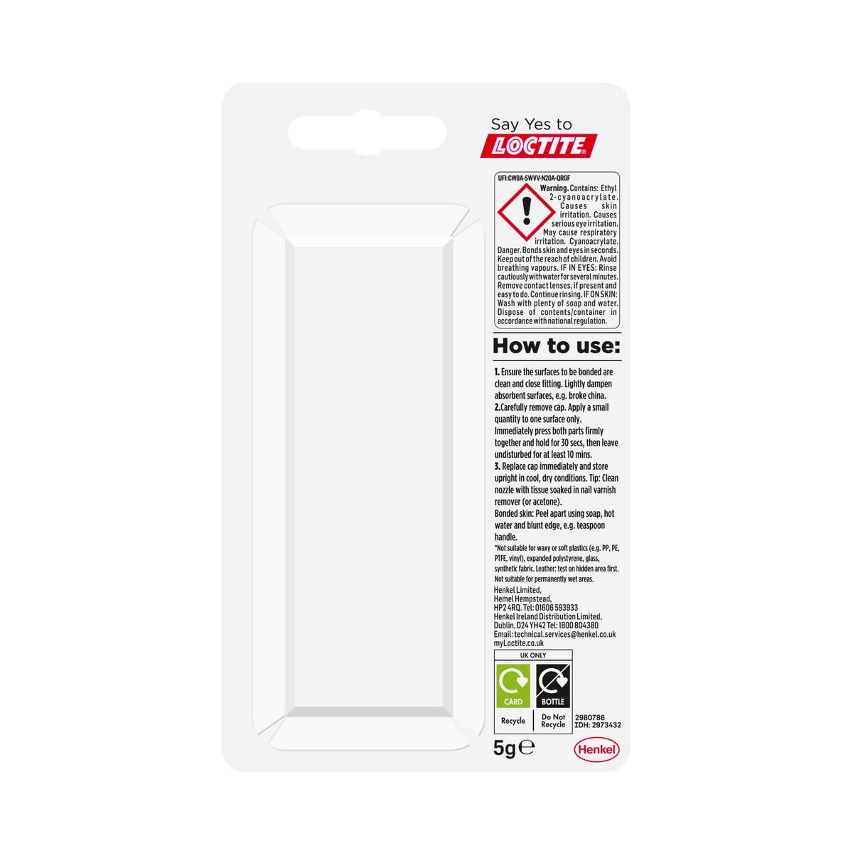 Loctite Precision Super Glue, Clear Fast-Setting Liquid Adhesive, 1 x 5 g