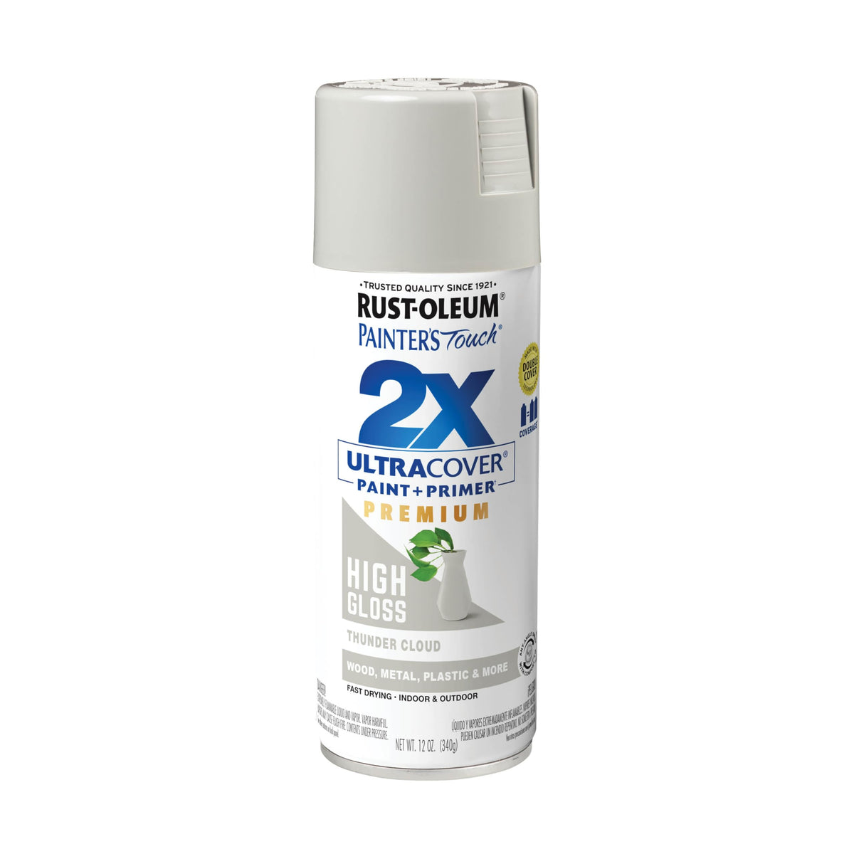 Rust-Oleum 334023-6PK Painter's Touch 2X Ultra Cover Spray Paint, 12 oz, Gloss Almond, 6 Pack