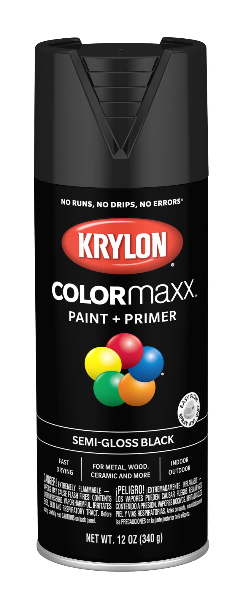 Krylon ColorMaxx 12 Oz. Gloss Spray Paint, Pumpkin Orange - 1 Each