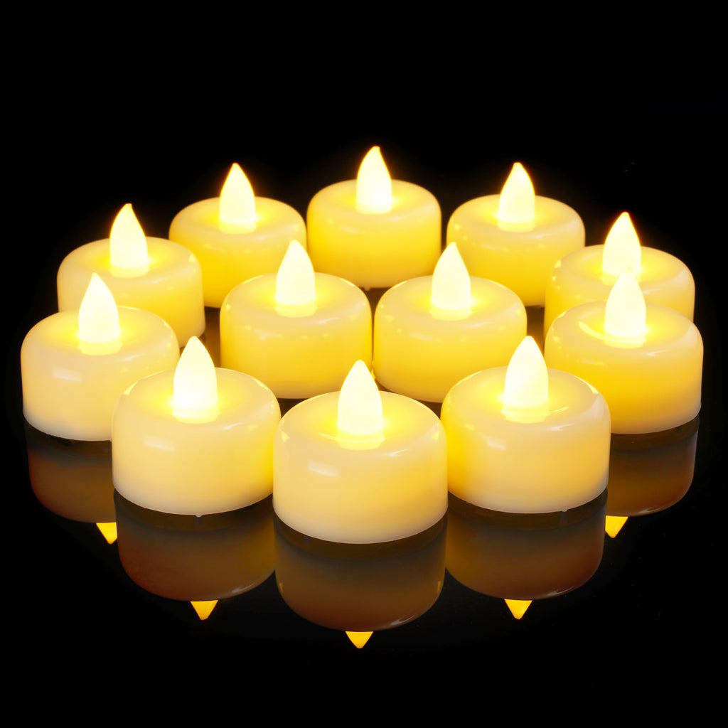 Amagic 24Pack Purple Flameless LED Tea Lights Candles Battery Operated