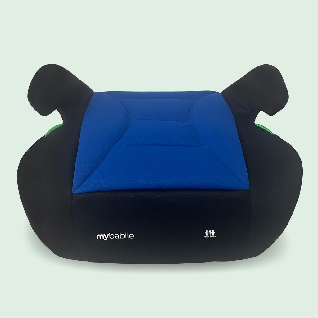My Babiie MBCSB10 Booster Car Seat - Lightweight at 1kg, Approx. 6-12 Years (125-150cm, 22-36kg), R129, i-Size Backless Child Car Seat, Group 3, Compact, Portable, Ideal for Travel - Black