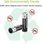 EEMB ER14505 AA 3.6V 2700mAh Lithium Battery Li-SOCL₂ Non-Rechargeable Battery SB-AA11 LS14500 TL-5903 SL-360 ER14500 for Water Electricity Meter Gas PLC Facility Equipment Spare Generic Battery (4)