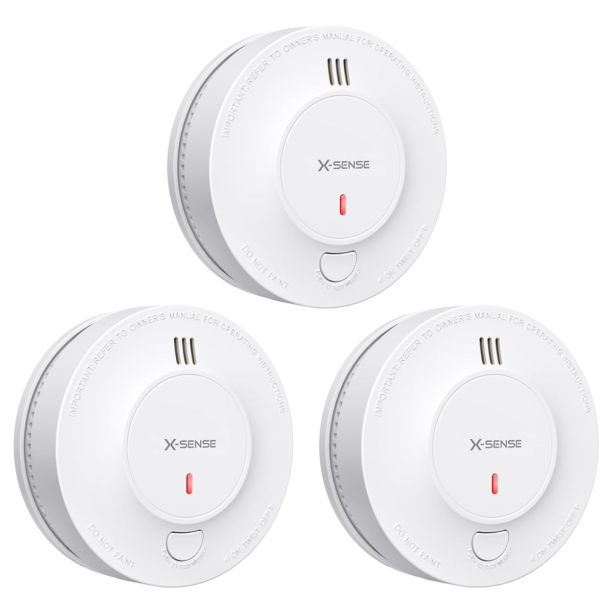X-Sense Smoke Detector, 10-Year Battery, UL 217 Certified, SD2J0AX, 1-Pack