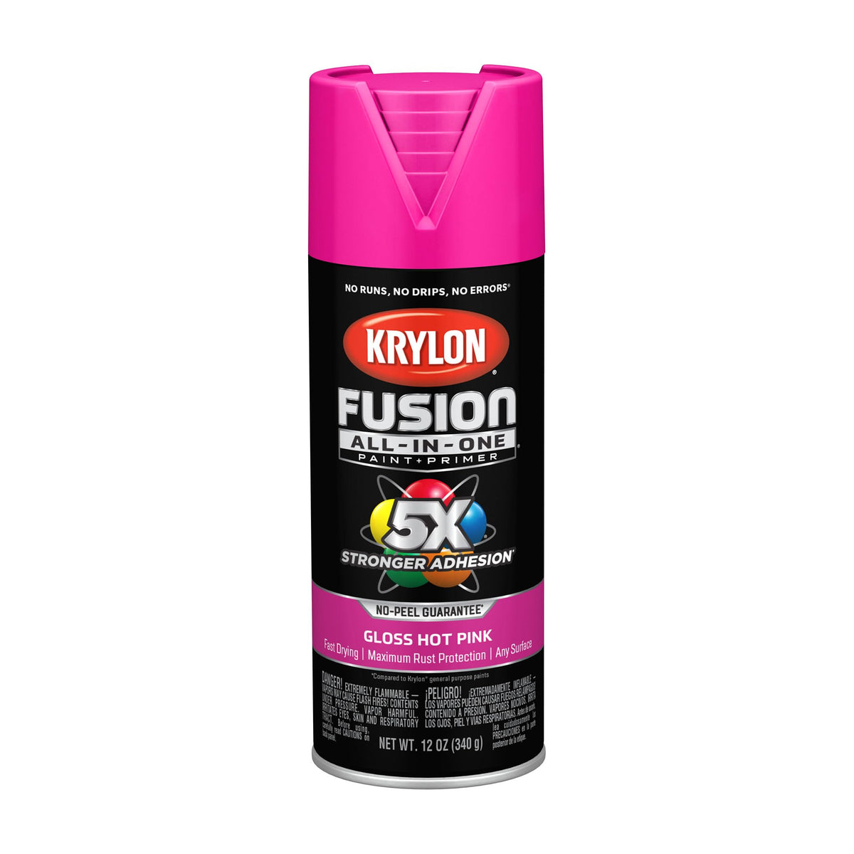 Krylon Fusion All-In-One, Metallic, Black Stainless Steel, 12 oz