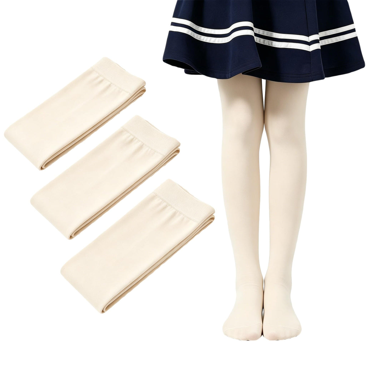 Girls Tights Microfiber Kids School Footed Soft Ballet Dance Pantyhose