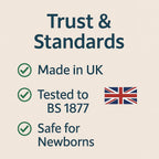 Toddler Cot Mattress 120 x 60 x 5 cm – Extra Thick Baby Mattress for Cot Beds – Quilted Polypropylene Cover – Firm Foam Support, Removable Cover – UK Made