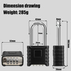 Diyife Large Heavy Duty Combination Padlocks Outdoor, 52mm Weatherproof