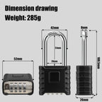 Diyife Large Heavy Duty Combination Padlocks Outdoor, 52mm Weatherproof