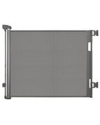 Retractable Mesh Baby & Dog Gate for Stairs, 86cm Tall x 140cm Wide, Black