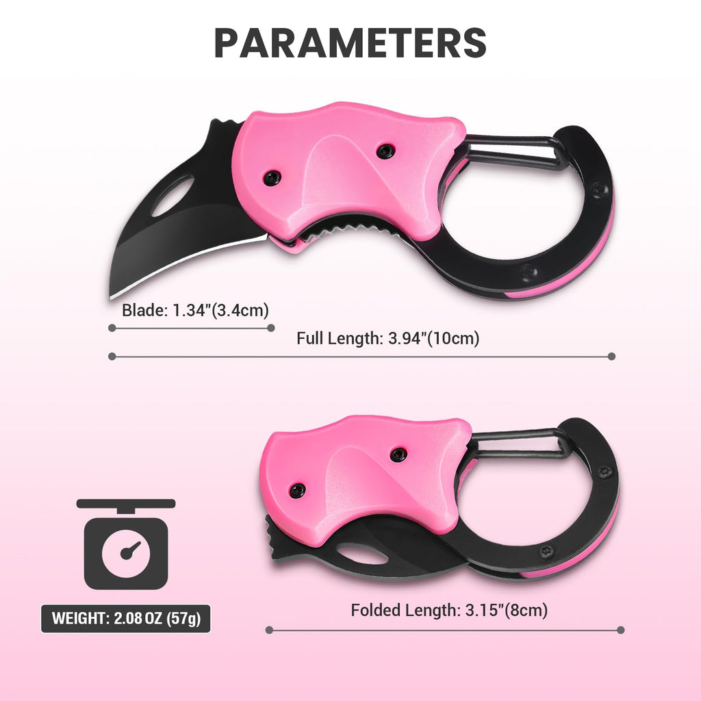FUNBRO Small Pocket Knife, Cool Box Cutter with 1.34 Inch Sharp Blade