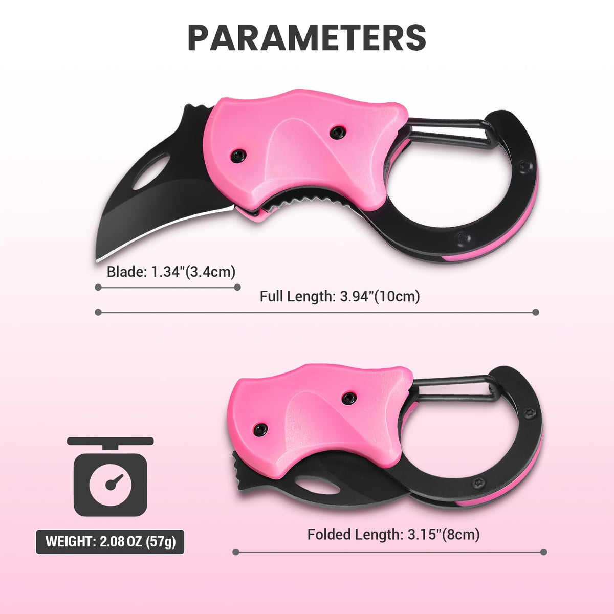 FUNBRO Small Pocket Knife, Cool Box Cutter with 1.34 Inch Sharp Blade