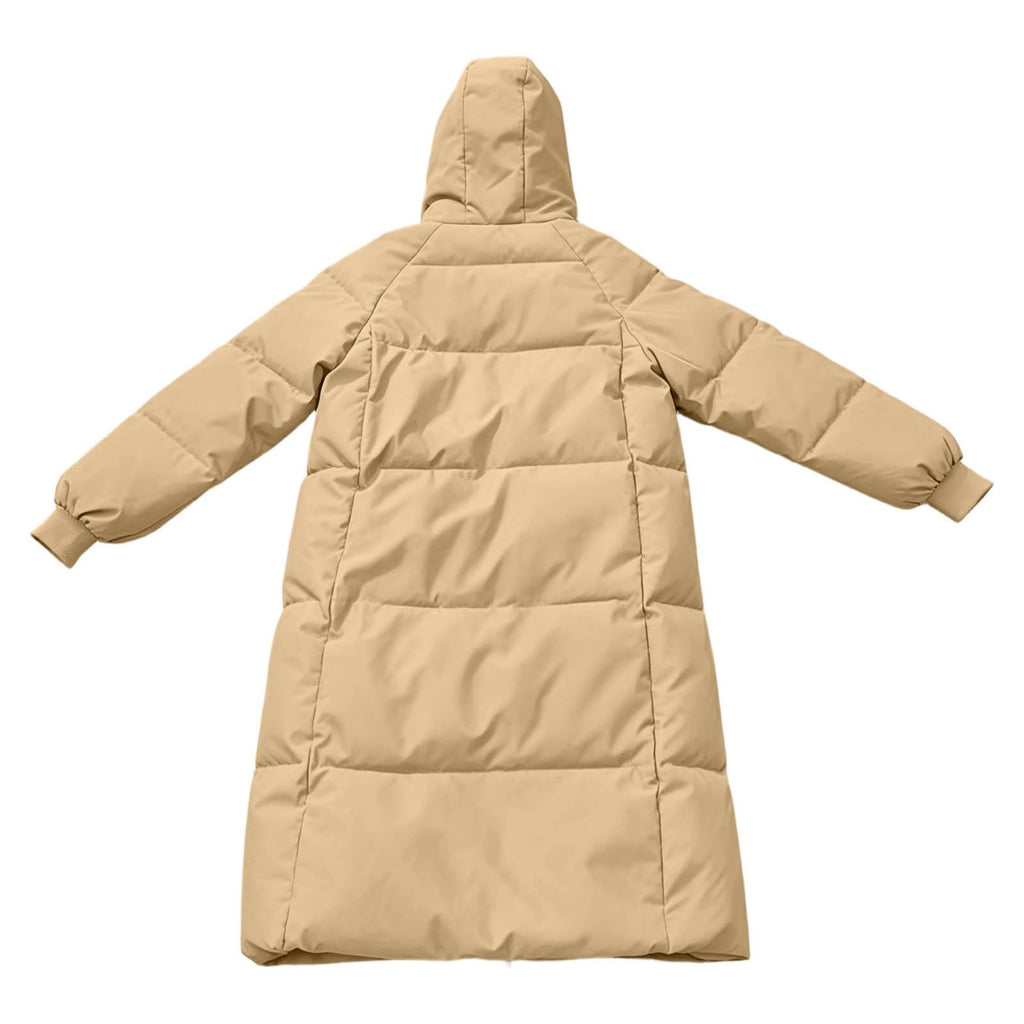 Winter Jacket Women Long With Hood, Plus Size Puffer Jackets For Women Uk,Ladies Coats And Jackets With Pockets Windproof Coats Black Parka Coat For Outdoor Hiking Travel