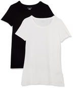 Amazon Essentials Women's Regular-Fit Short-Sleeve Crewneck T-Shirt, Multipacks
