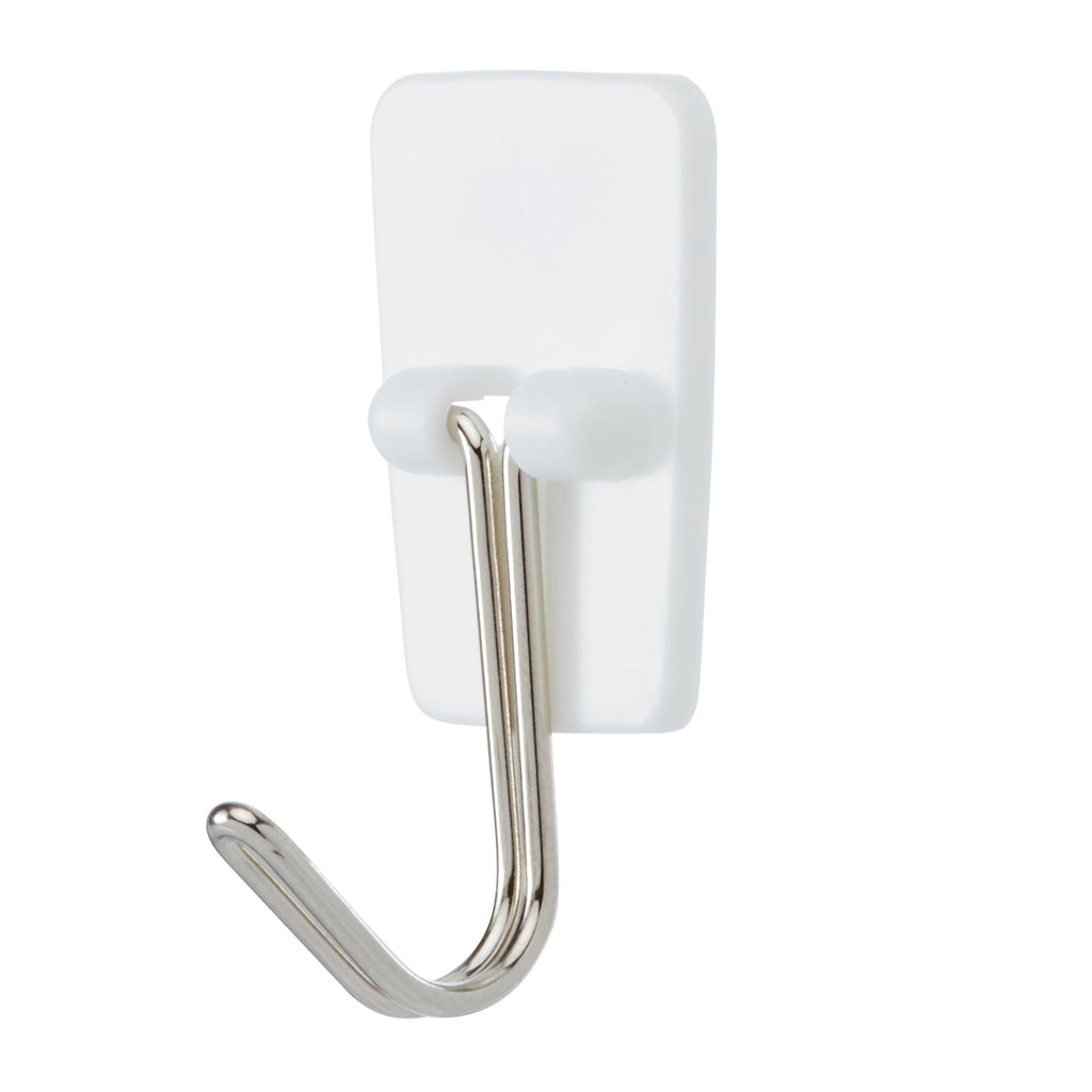 Command Medium Designer Hooks, 6 White Hooks and 9 Adhesive Strips