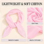 WESTEND CHOICE Square Chiffon Scarves Women's Neck Scarf 50s Retro Bandana
