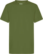 Plain Virgin T-Shirt for Children from 1 to 15 Years, 100% Cotton, Spun, Soft, Unisex, School Uniform P.E. Gym