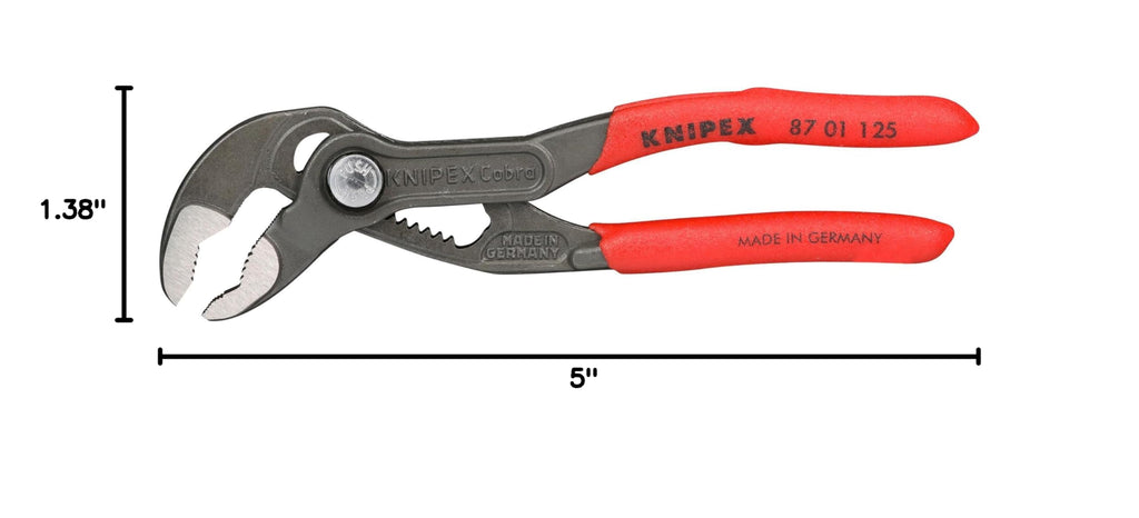 KNIPEX 87 01 250, 10 in. Cobra® Water Pump Pliers, Capacity 2 in.
