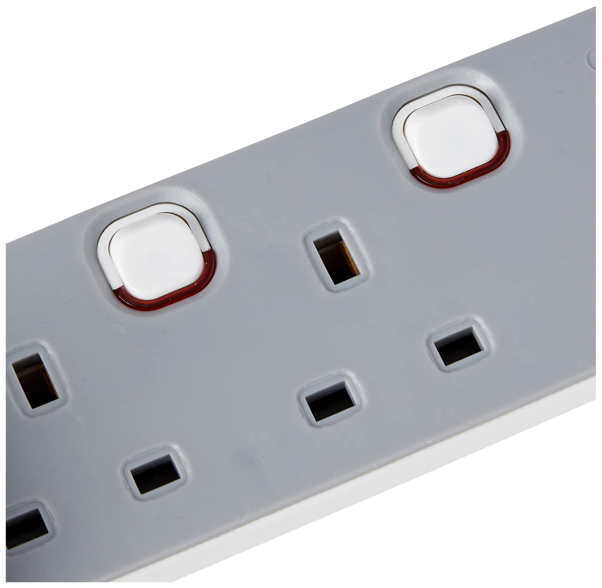 PRO ELEC PELB1768 4 Gang Individually Switched Extension Lead 10m, Grey, 4 Socket