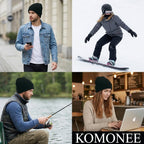 Beanie Hat Plain Soft Comfortable Casual for Men Women Warm Knitted Winter Woolly Skully Ski Headwear Stretchy Thermal Unisex Cap Perfect for Daily Wear Outdoor Sports and Hiking