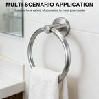 SetSail Towel Holder for Bathroom Wall Matte Black Towel Ring