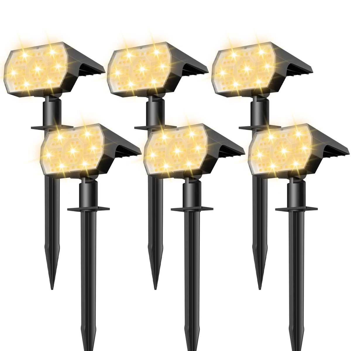 NYMPHY Solar Lights Outdoor Waterproof - 4 Pack (Cool White)