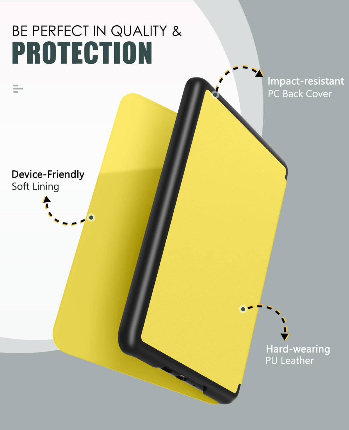 MoKo Case for 7" Kindle Paperwhite 12th Gen&Colorsoft 2024, Agave Green