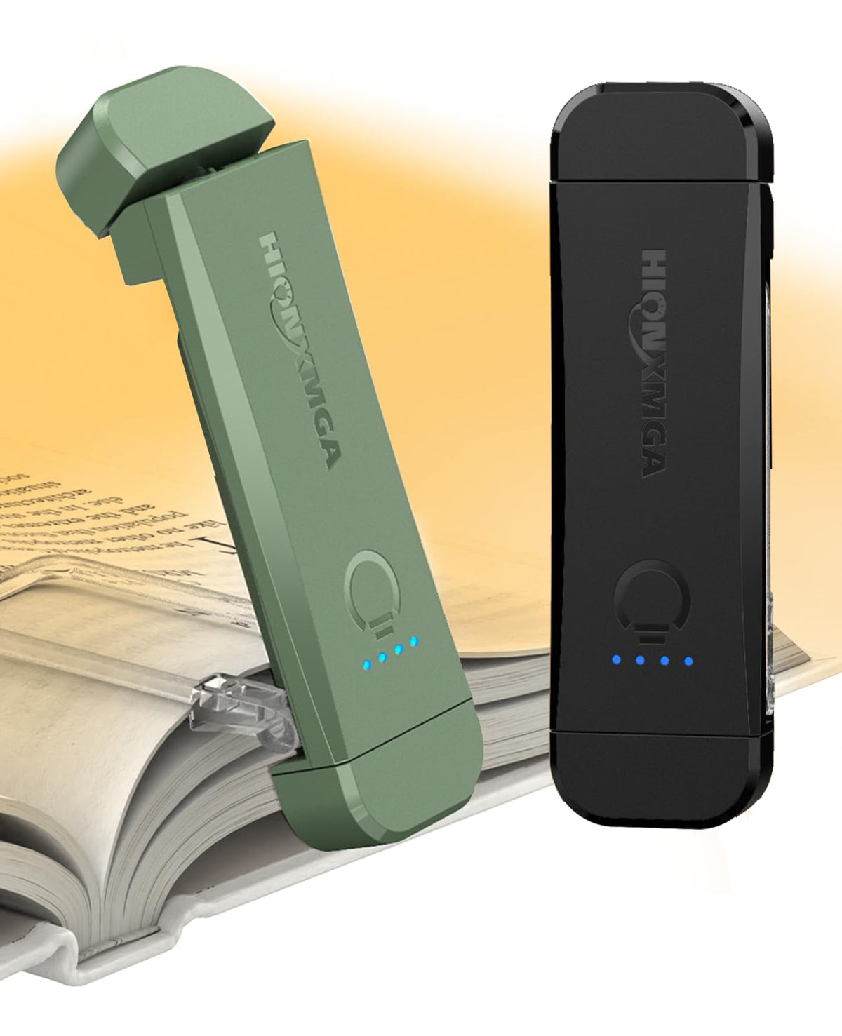 HIONXMGA Book Light,Rechargeable Reading Light for Books in Bed at Night