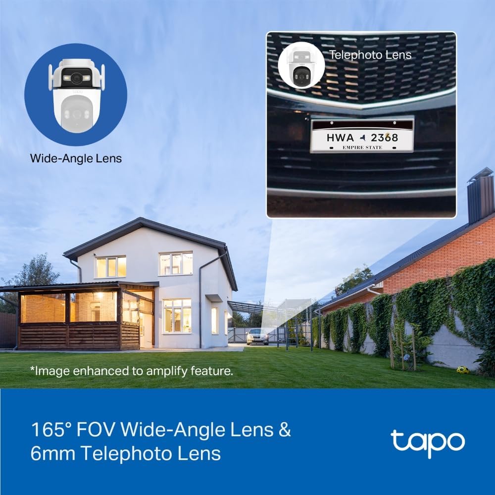 Tapo TP-Link C310 – Indoor Outdoor WiFi Surveillance Camera, 3MP Resolution, IP66 with Night Vision, Motion Detection and Instant Alarm, Control with iOS App, Android, Compatible with Alexa