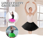 Tutu Skirts for Women, Elastic 3 Layered Tulle Tutus Skirt for Adult Dance Ballet Skirts for Dress-up Parties Dancing