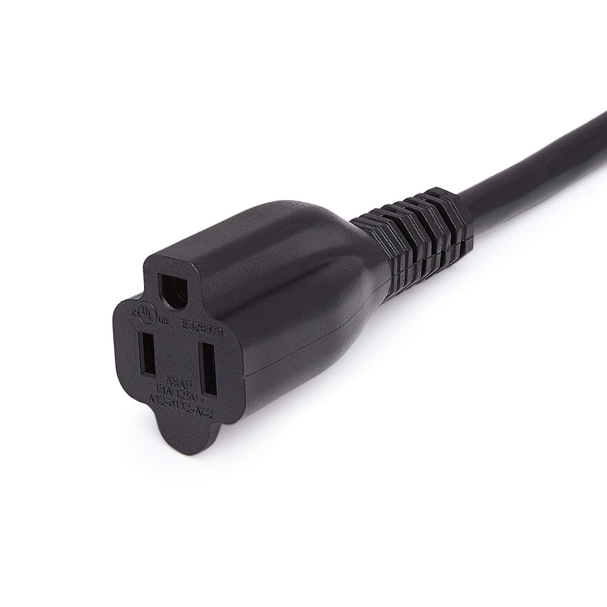 Amazon Basics Extension Cord, 3 Prong Outlet Extender, Indoor Power Cord, 13 Amps, 125V, 6 Ft, Black