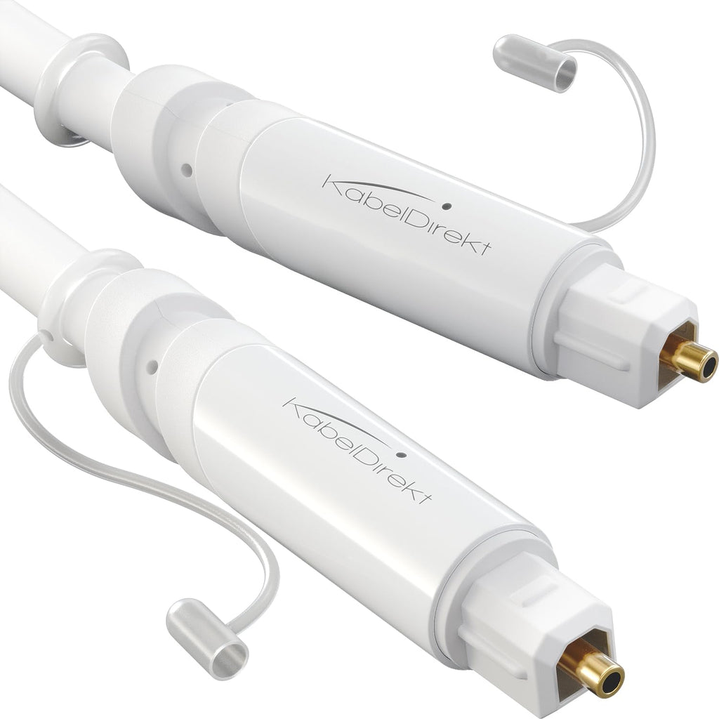 KabelDirekt – Optical Audio TOSLINK Cable – 1.5m – Soundbar