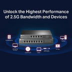 TP-Link TL-SG105S 5-Port Gigabit Network Switch, Metal Ethernet Splitter
