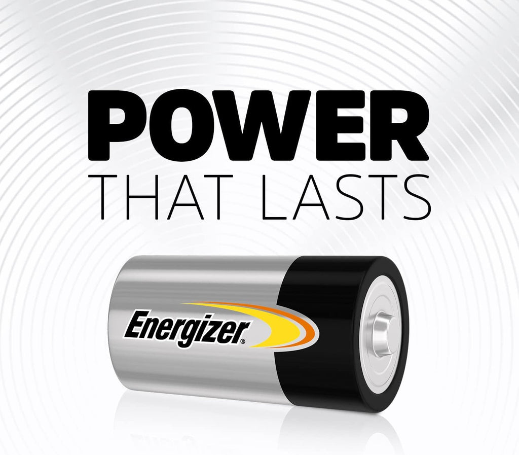 Energizer Alkaline Power - C Batteries (8 Pack) Long Lasting Power