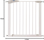Munchkin Baby & Toddler Safety Gate with Automatic Closure | Easy Install. | 76-82cm | White