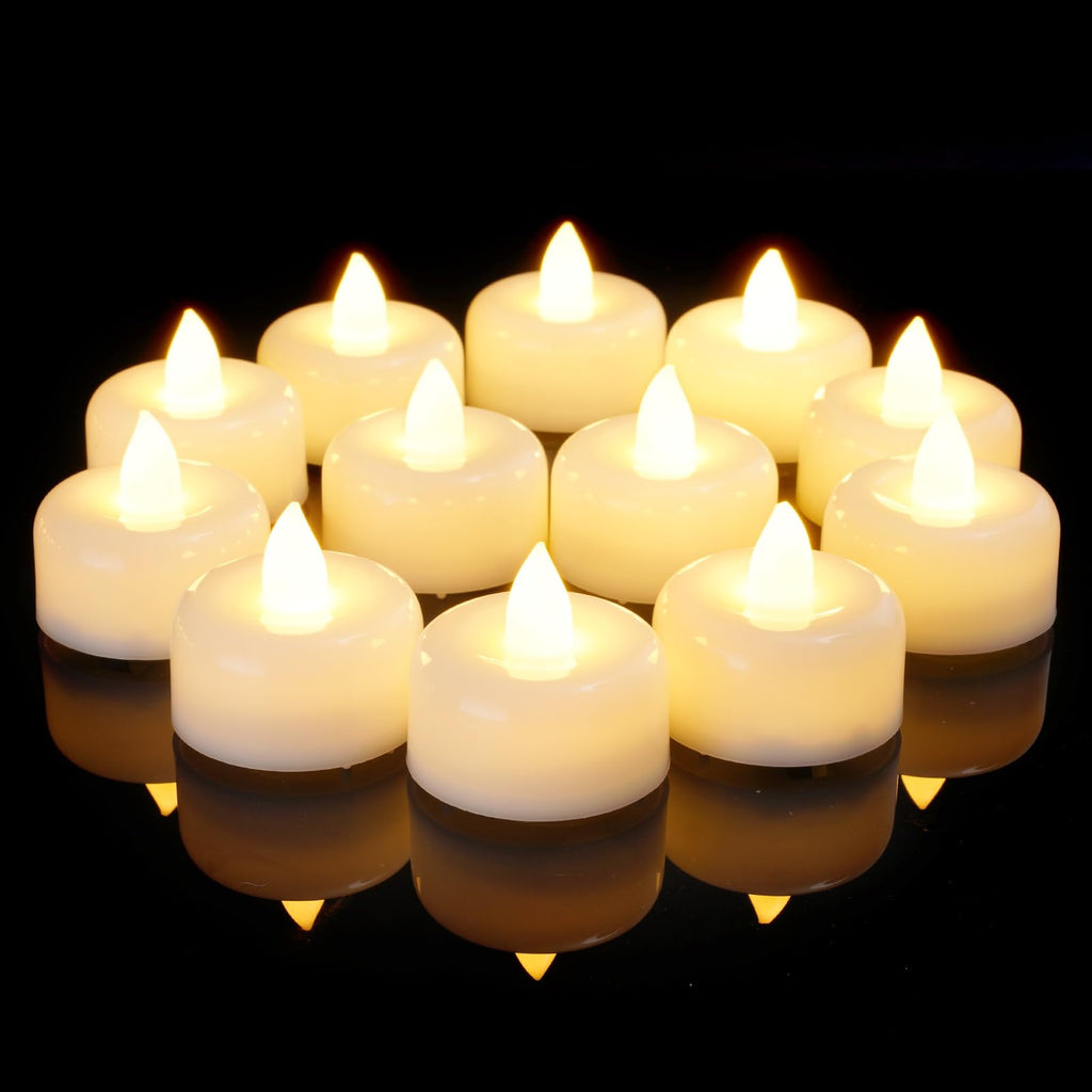 Amagic 24Pack Purple Flameless LED Tea Lights Candles Battery Operated