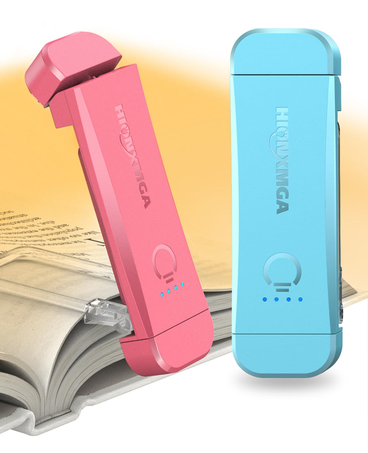 HIONXMGA Book Light,Rechargeable Reading Light for Books in Bed at Night