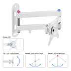 Suptek Full Motion TV Wall Mount Bracket for Most 13-30 inch TVs and Monitors, Flat and Curved TVs up to 28lbs, Tilt Swivel and 16.9 inch Extension, Max VESA 100x100mm, Black, MA2776