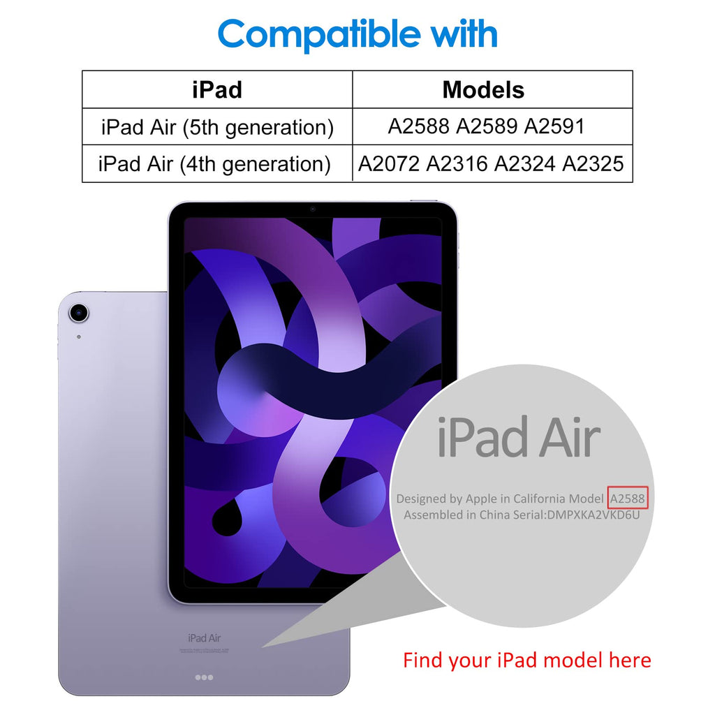 JETech Screen Protector for iPad Air 11" M4/M3/M2, 2-Pack