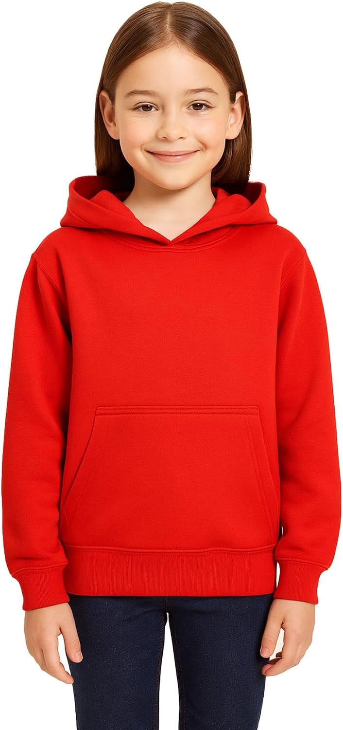 A2Z 4 Kids Girls Boys Plain Sweatshirt Tie Dye Pullover Shirt Fleece Hooded Jumper PE School Warm Coats Long Sleeve Top New Casual Fashion for Childrens Unisex Age 2-13 Years