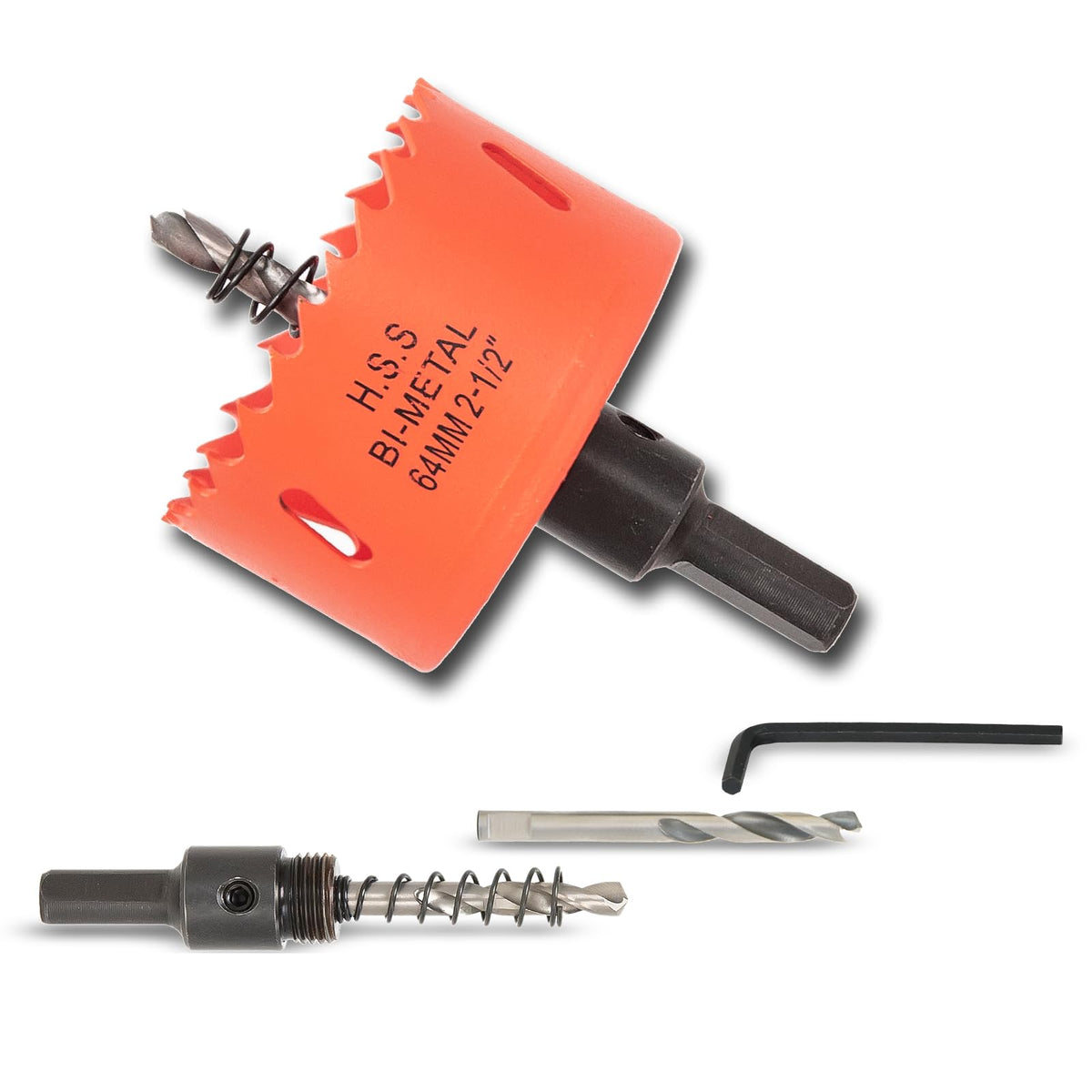 7-1/8 inch Hole Saw for Wood, Metal, Plastic & Drywall, with Arbor