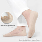No Show Trainer Socks Womens, Non Slip Invisible Socks for Ladies