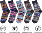 Ladies Socks Wool Thermal Fluffy Gifts For Women 5 Pairs
