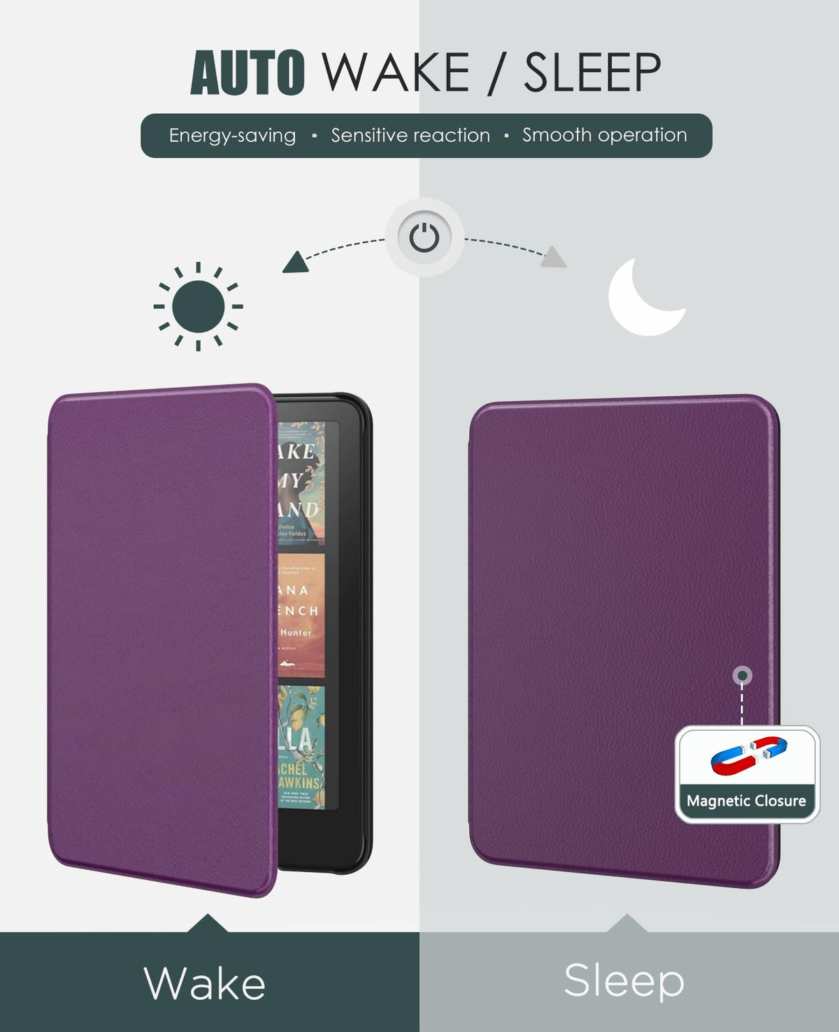 MoKo Case for 7" Kindle Paperwhite 12th Gen&Colorsoft 2024, Agave Green