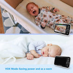 HelloBaby Baby Monitor with Camera and Audio, World First 6" Split Screen