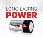 Energizer Max D Batteries (4 Pack) - 1.5V Battery LR20 - Long Lasting Power