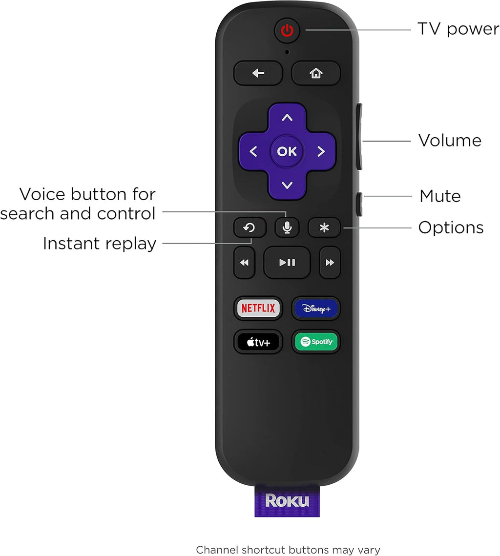 Roku 3820EU Streaming Stick 4K | HD/4K/HDR Streaming Media Player, Black
