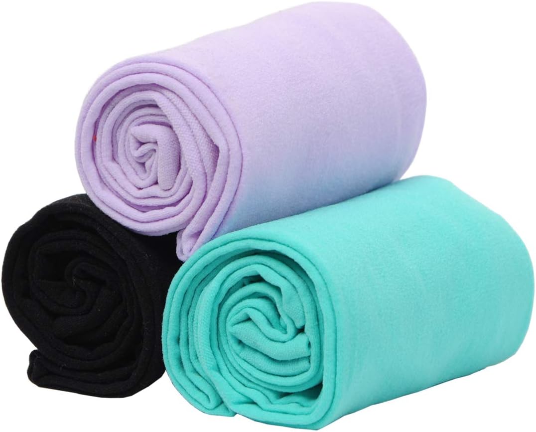 EVERSWE 3-Pack Girls Microfiber Tights Multiple Colors