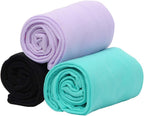 EVERSWE 3-Pack Girls Microfiber Tights Multiple Colors