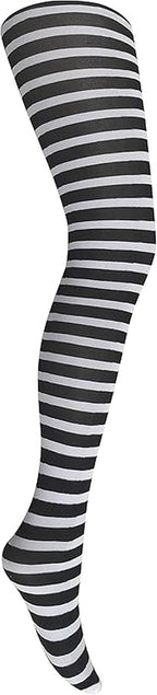 MYSASI Girls Striped Tights – Soft & Stretchy – Ages 6–14 – Perfect for School, Dance, Everyday Wear & Halloween - Kids Striped Machine washable tights - Halloween and party tights for kids