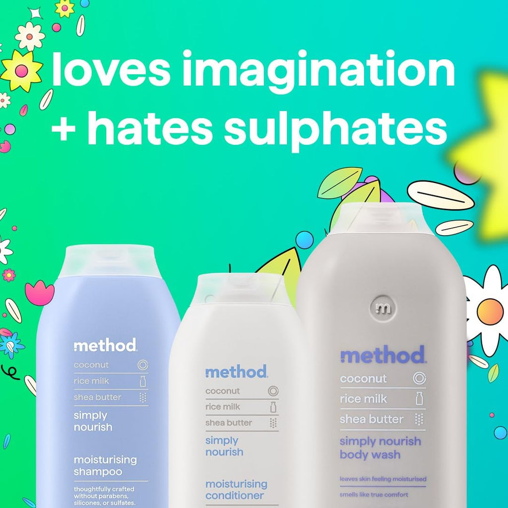 Method Daily Zen Shampoo, Cucumber & Green Tea, Sulphate Free, 350ml